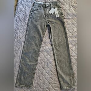 NWT ZARA The Slim Cropped in Grey